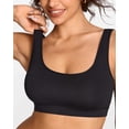 thumbnail image 3 of Women's Natrelax No Underwire Bralette No Padding Comfort Sleep Bra Ribbed Wireless Pullover, 3 of 6