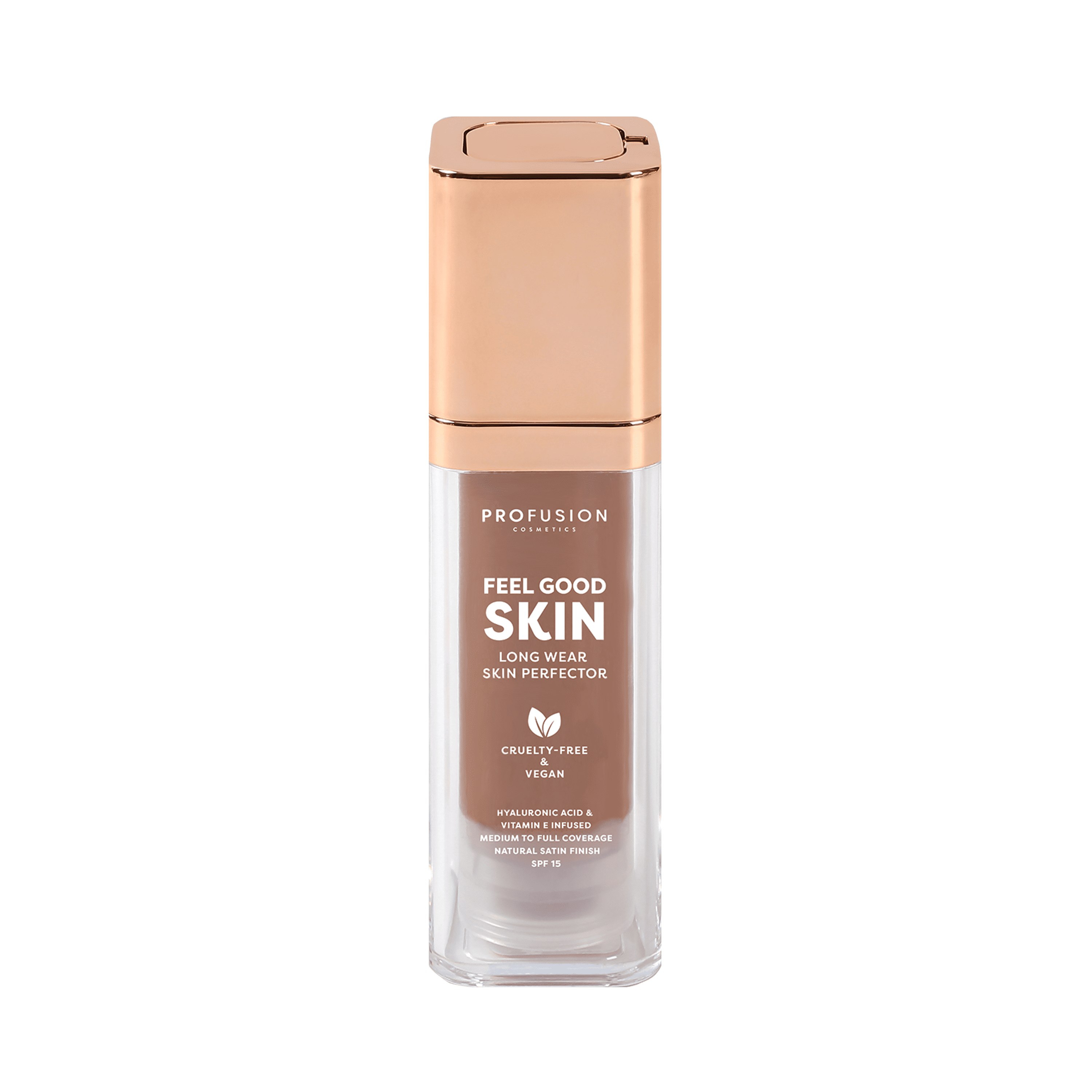 (2 pack) Profusion Cosmetics Feel Good Skin Long Wearing Skin Perfector Foundation Deep 510