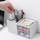 thumbnail image 5 of Organizer with Sliding Drawer 2-Tier Office Desktop Organizer File Holder Cute Desk Paper Letter Tra, 5 of 5