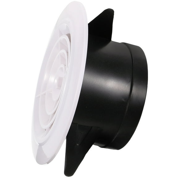 GAXIRE Round Louvered Duct Vent White ABS Plastic for Air Conditioning Units Ventilation 1 Piece