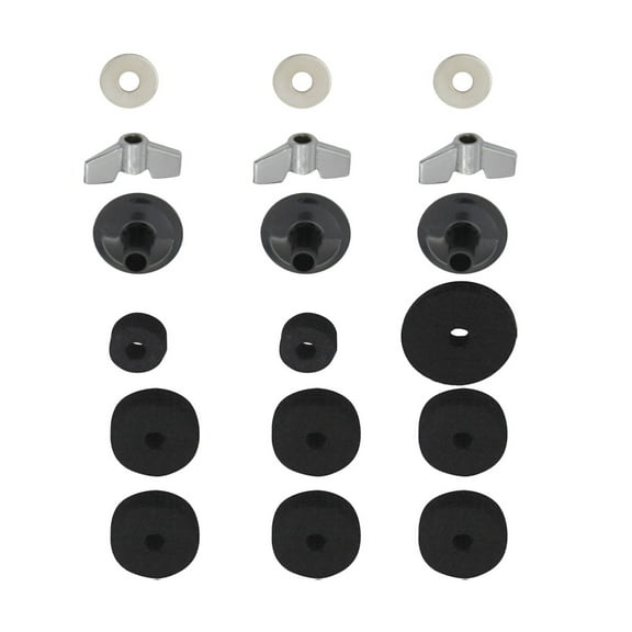 LABSERRON 18Pcs Cymbal Stand Accessories for Drum Supplies 5x0.8x1cm