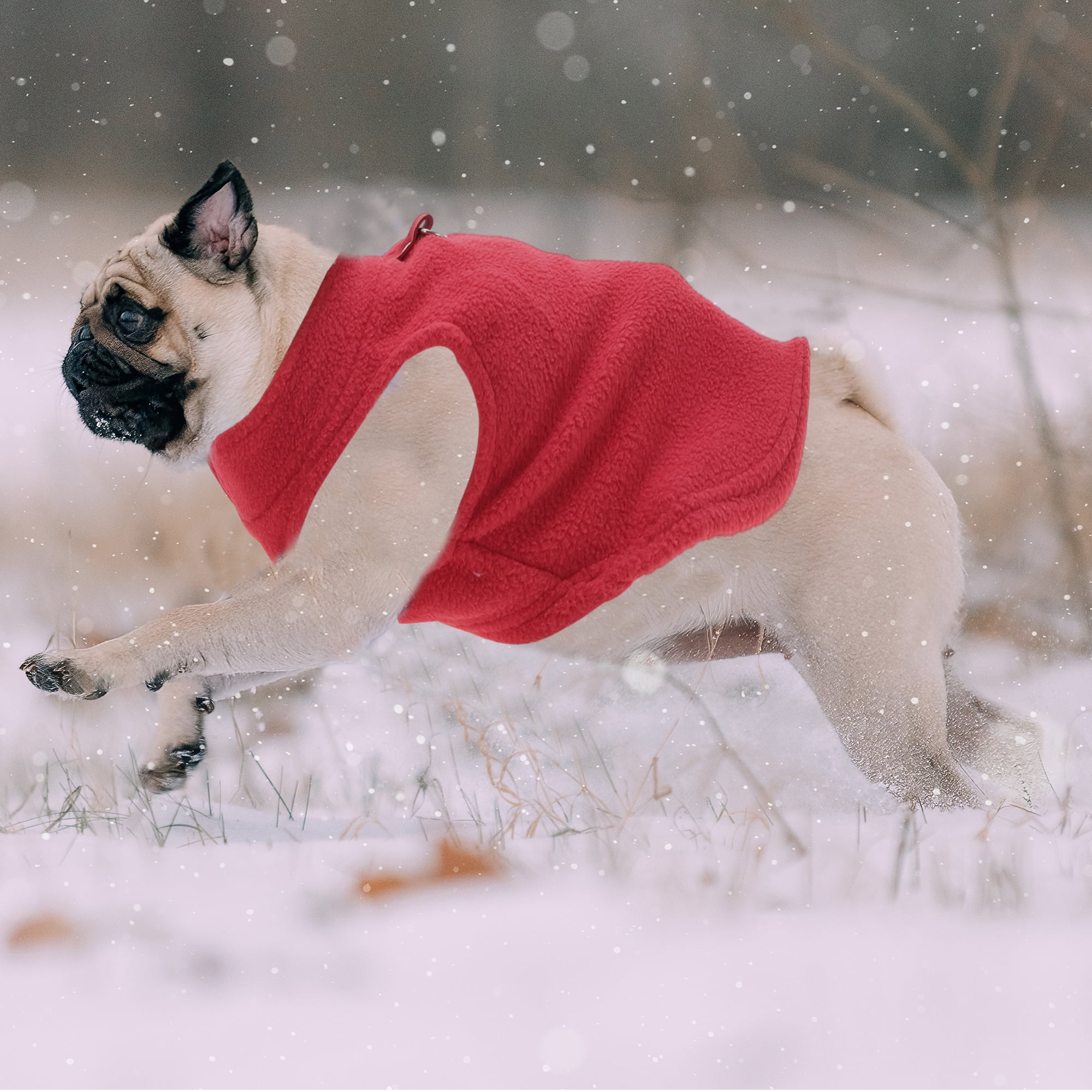 Unique Bargains Dog Cat Warm Vest Small Dog Cat Jumpers Red S