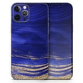 thumbnail image 5 of DesignSkinz Vivid Agate Vein Slice Blue V9 Full-Body Skin Decal Wrap Cover for iPhone 15 Pro Max, 5 of 9