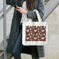 thumbnail image 7 of Yiaed Merry Christmas1 Print Fluffy Shoulder Bag Plush Bags Women Ladies Tote Bag Fluffy White Furry Purse Handbag for Autumn and Winter, 7 of 7