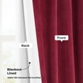 thumbnail image 4 of Half Price Drapes Signature Burgundy Extra Wide Velvet Blackout Curtains (1 Panel), 100W X 96L, 4 of 9