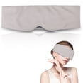 thumbnail image 1 of Seitruly Antifaz para dormir suave y cómodo de color gris claro, antifaz para dormir todas las noches para hombres y mujeres Cuidado de ojos, 1 of 6