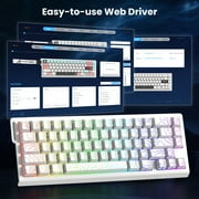 ATTACK SHARK X68 HE Rapid Trigger Keyboard Magnetic Switch 60% Wired 8KHz Magnetic Keyboard With 0.01mm RT Accuracy, Support RT/Snap Tap/DKS/MT/TGL