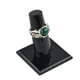 thumbnail image 2 of Anillo turquesa ovalado unisex Yinane con Ajuste de Plata, 2 of 7