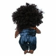 thumbnail image 3 of Wuztai Black Baby Doll 8-Inch Cute Curly Hair, Realistic Vinyl Baby Toysfor Art Collection, Reborn Doll for Photography Props, 3 of 7