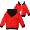 thumbnail image 2 of KPOPLK girls Girls Hoodies Cute Cat Ear Long Sleeve Sweatshirts(14-15 Years,Red), 2 of 6