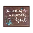thumbnail image 4 of Digitally Printed Inspirational Wall Plaque - For Nothing Is Impossible, 4 of 6