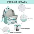 thumbnail image 2 of Wild Bear Student Backpack – Brown Polar Bear Cartoon Print With Winter Forest Hunting Pattern, 2 of 6