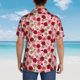 thumbnail image 4 of Fotbe Rose Flowers Camisa Hawaiana para Hombre Unisex – Camisa Casual de Verano con Botones de Manga Corta de Algodón y Lino,X-Large, 4 of 7