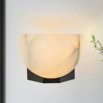 "Alabaster Bowl Sconce, Wall Lights for Living Room "