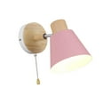 thumbnail image 3 of Aplique de pared moderno y sencillo decorativo con interruptor de cadena, accesorio de iluminación para Rosado, 3 of 9