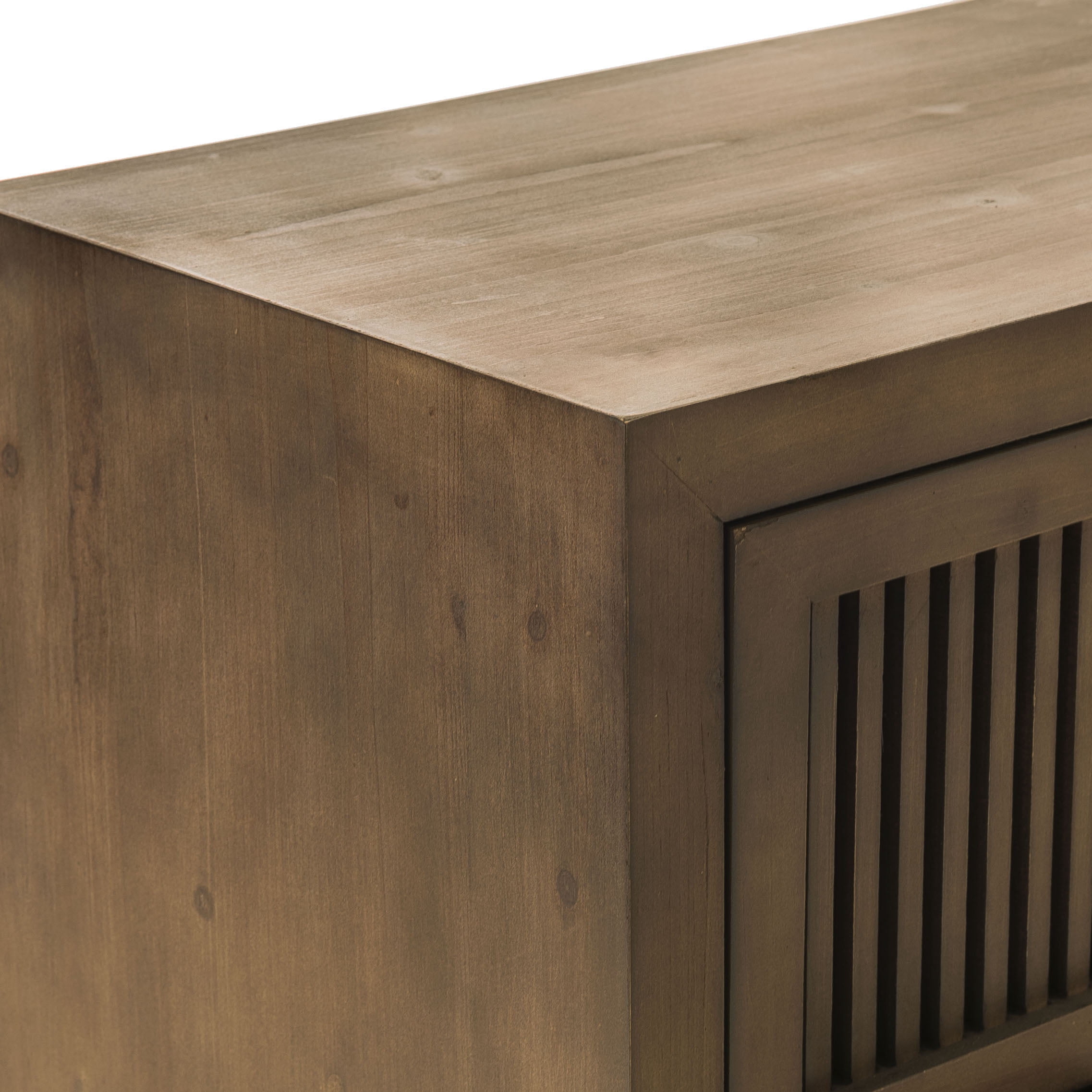 Finch Sawyer 2-Drawers Solid Ash Wood Frame Cabinet in Brown