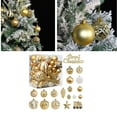 thumbnail image 2 of 65PCS Gold & White Christmas Ornaments - Shatterproof Xmas Tree Decorations, Elegant Hanging Ball Ornaments for Holiday Party & Home Decor, 2 of 8