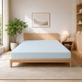thumbnail image 5 of 100% Tencel Fitted Sheet Queen Size, Cooling Breathable Lyocell Bed Sheet with Deep Pocket, Moisture Wicking Hotel Bedding for Hot Sleepers, 5 of 7
