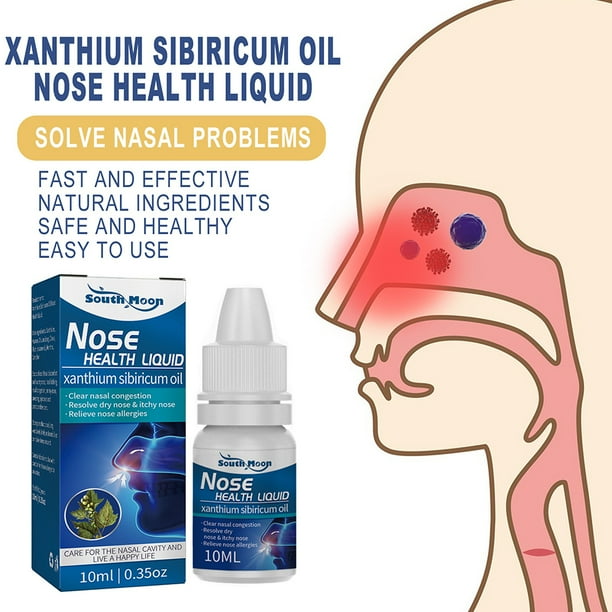 Líquido para la salud de la nariz, Xanthium Sibiricum, suministros de  aceites esenciales para el cuidado nasal, 10ml