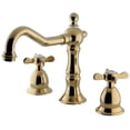 thumbnail image 1 of Kingston Brass KS1972BEX Robinet de Lavabo à Large Diffusion avec Poignée Croisée et Ressorts en Laiton Poli, 1 of 3