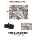 thumbnail image 5 of MeyJey Outdoor Rug, 5'x7' Reversible Waterproof Area Rug, Plastic Mat for RV Patio Camping, Brown, 5 of 13