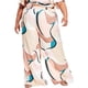 thumbnail image 1 of Nina Parker Womens Exploded Geo Swirl Wide Leg Relaxed Casual Pants, beige, Plus Size, 4X, 1 of 2