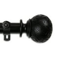 thumbnail image 2 of Plaid 1" Curtain Rod 66-120 inch - Black, 2 of 2