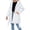 Gray, variant on Women's Long Rain Jacket Waterproof Hooded Trech Coat with Belted, Lightweight Outdoor Hiking Fall Raincoats