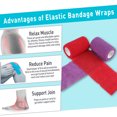 thumbnail image 2 of BCOOSS Self Adhering Elastic Bandage Wrap 12 Pack Cohesive Bandage Tape for Sports Knee Wrist 3Inch Multi Color, 2 of 7