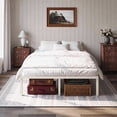 thumbnail image 4 of Einfach Queen Bed Frame with Ample Under-Bed Storage Space, Heavy Duty, No Box Spring Needed, Cream White, 4 of 10