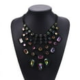 thumbnail image 2 of Luxurious Bohemian Crystal Statement Necklace - Multicolor, 2 of 21