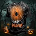 thumbnail image 4 of Halloween Shirts for Men Short Sleeve T-Shirts Pumpkin Bat All Over Pumpkin Print Novelty Spooky Holiday Tops Ginger M, 4 of 7