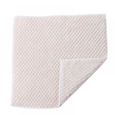 

Sonbest Kitchen Dishcloths 1pcs 10x10 Inches Bulk Cotton Kitchen Dish Cloths Scrubbing Wash Cloths Sets (White)