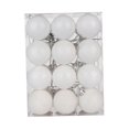 thumbnail image 1 of Adornos para árboles de Navidad BLESIY 24x Bolas con Lazo colgante decoración para Fiestas de Bodas en Interiores blanco, 1 of 8