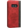 thumbnail image 6 of Samsung Galaxy S10e Wallet Case,Premium PU Leather Flip Folio Case with Card Slot,Kickstand Holder Magnetic Closure [TPU Shockproof Interior Protective Case] for Galaxy S10e,Red+Black, 6 of 9