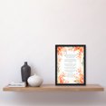 thumbnail image 4 of Modern Blessed Beatitudes Orange Pope Francis All Saints Day Quote Jesus Christ Christian Bible Faith God Catholic Flowers Artwork Artwork Framed Wall Art Print A4, 4 of 5