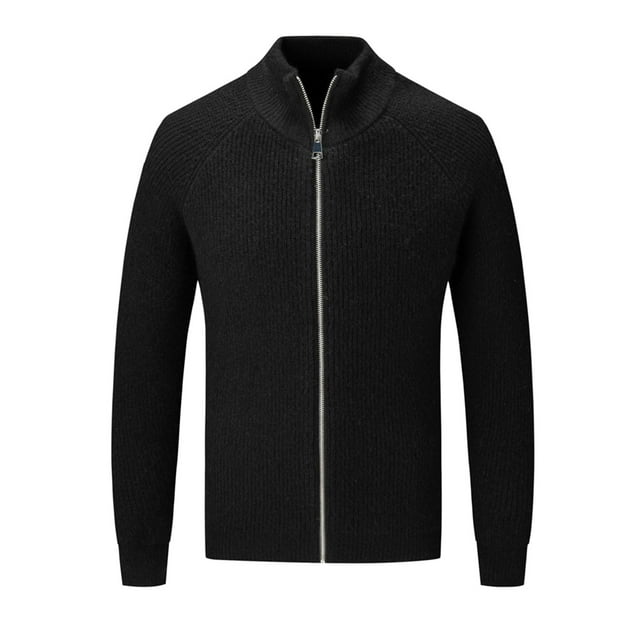 Men's Sweater Coat Full Zip Cardigan Casual Unisex Lapel Raglan Sleeve Ribbed Knit Winter Warm Comfortable Stylish Outerwear