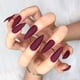 thumbnail image 4 of 1 par de uñas largas y puntiagudas en color burdeos, 4 of 6