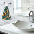 thumbnail image 5 of Yayeee Kitchen Hanging Hand Towels Set of 2 with Loop Bathroom Absorbent Tie Towel, Orange Leaves, 5 of 7