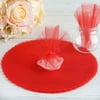 BalsaCircle 25 Red 9" Tulle Circles Wedding Party Baby Shower FAVORS