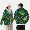 thumbnail image 4 of Lsque Dinosaurs and Flowers UPF 50+ Lightweight Sun Protection Men's Women's Long Sleeve Shirt, Hoodie Performance -Large, 4 of 9