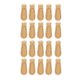 thumbnail image 1 of Tiradores elegantes de cuero de microfibra para mochilas, equipaje y más - Juego de 20 tiradores de cremallera de cuero auténtico en color beige y dorado, 1 of 8