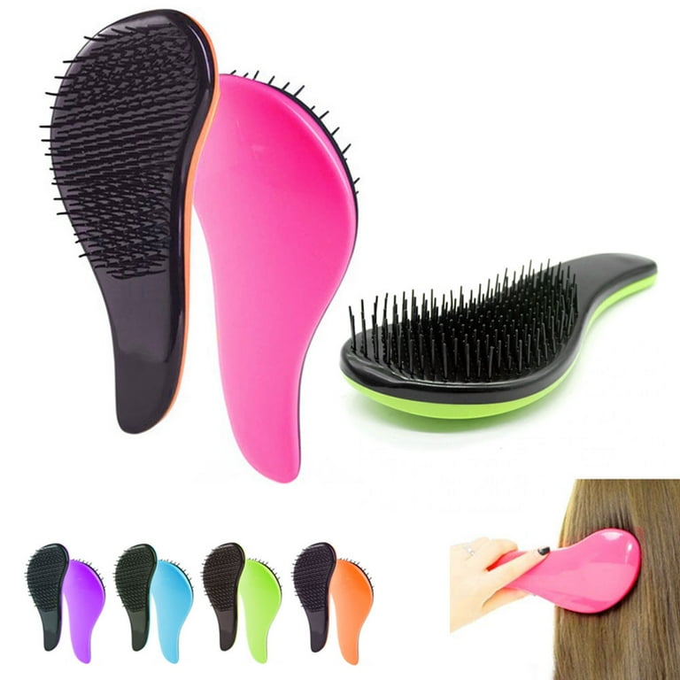 1pcs Plastic Cleaning Remover Handle Tangle Hair Brush Hair Care Salon  Styling Tool Hair Brush Combs