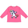 thumbnail image 3 of Inktastic Dabbing Unicorn Boys or Girls Long Sleeve Toddler T-Shirt, 3 of 5