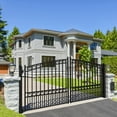 thumbnail image 5 of ALEKO Garden Steel Dual Swing 14 x 6 feet Black Driveway Gate Paris Style, 5 of 15