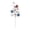 A, variant on Red White Blue Star Floral Branch, Lightweight Holiday Decorative Spray for Table Setting and Wall Hanging, Patriotic Style Accent for Festive Home and Event Decor