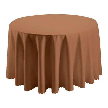 

HANXIULIN Picnic Party Polyester Tablecloth Plain Crocheted Tablecloth Family Round Tablecloth (1.8M Diameter) Home Decor