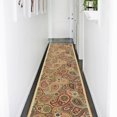 thumbnail image 3 of Ottomanson Ottohome Collection Non-Slip Rubberback Paisley Design Indoor Area Runner Rug, Beige, 3 of 7