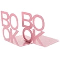thumbnail image 6 of 2 Pcs Book End Metal Bookend Study Room Decoration 14x13x12.5cm Pink, 6 of 8