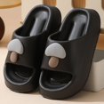 thumbnail image 3 of Lindas sandalias tridimensionales en forma de seta, cómodas zapatillas de EVA antideslizantes para el hogar, sandalias de baño de suela gruesa, zapatillas para hombres y mujeres, 3 of 5
